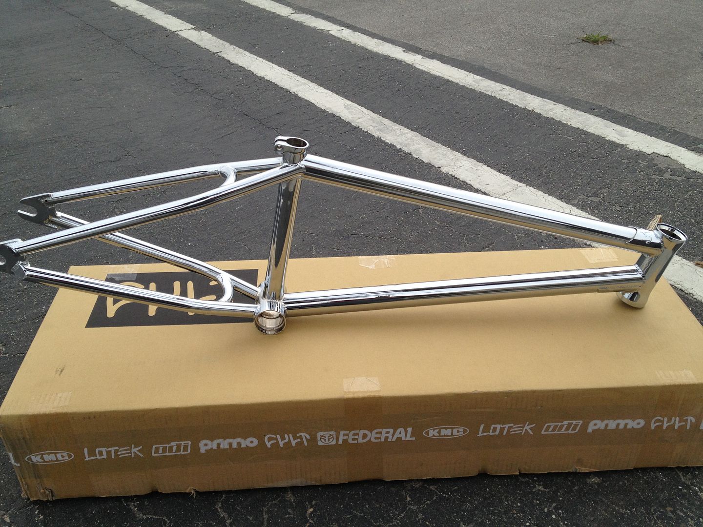 CULT CREW BIKE DEATHROW FRAME CHROME 21 FRAME DEATH ROW S&M FIT BMX 21