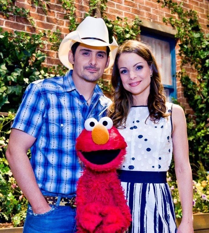 Along with Brad Paisley and Kimberly Williams Paisley the Sesame Street 