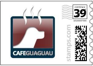 SELLO POSTAL CAFEGUAGUAU SELLO POSTAL CAFEGUAGUAU
