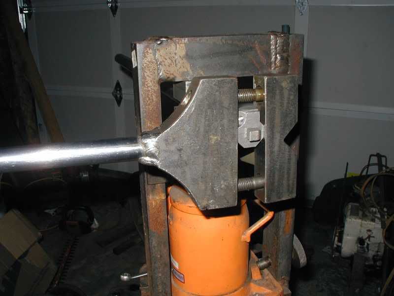 Homemade barrel vise