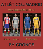 PES 2014 Atlético de Madrid 14-15 Kits v2 by Cronos