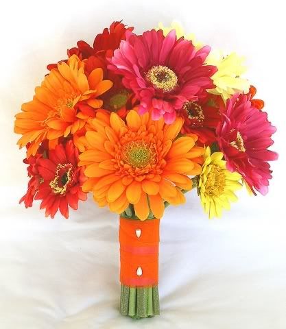 However our centerpieces are 3 gerber daisies per vase table and I 39m using