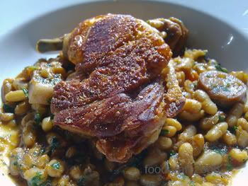 confit poule casoulet