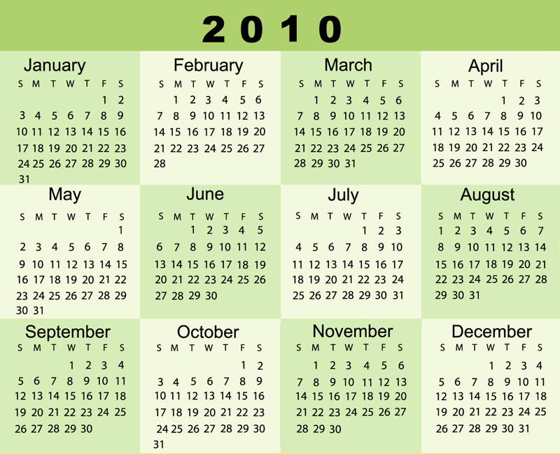 2010 calendar