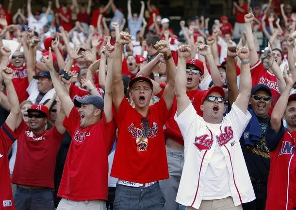 Angel fans celebrate