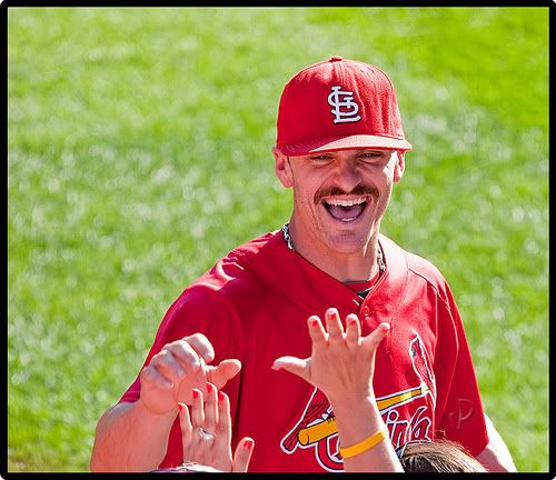 Brendan Ryan mustache Cardinals