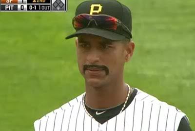 Ronny Cedeno fake mustache