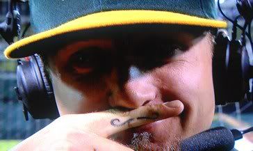 Dallas Braden finger mustache