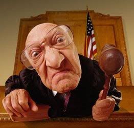 Angry judge