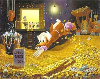 Scrooge McDuck money vault