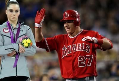 McKayla Maroney is not impressed with Mike Trout