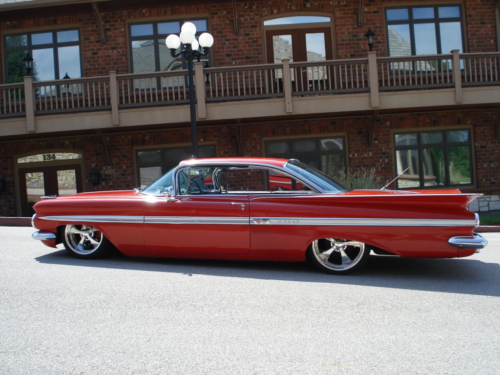 1959 impala Low Rod, air ride, disc brakes, 18/20s