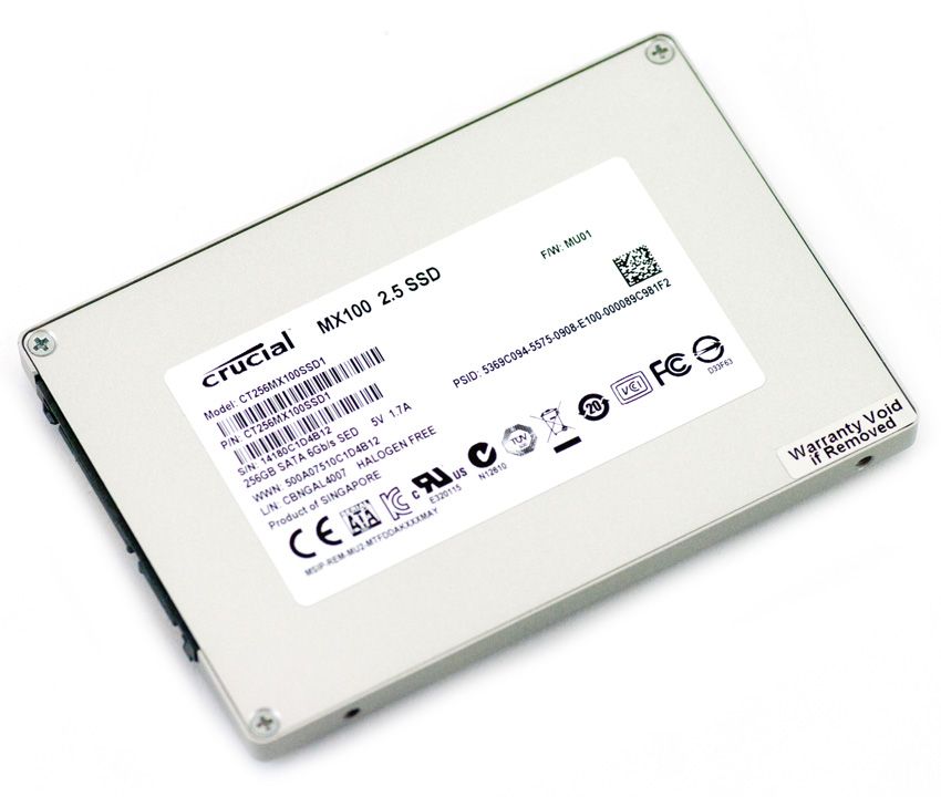HCM - SSD Crucial MX100 - 128G, HDD di động Stransend Storejet 1TB.