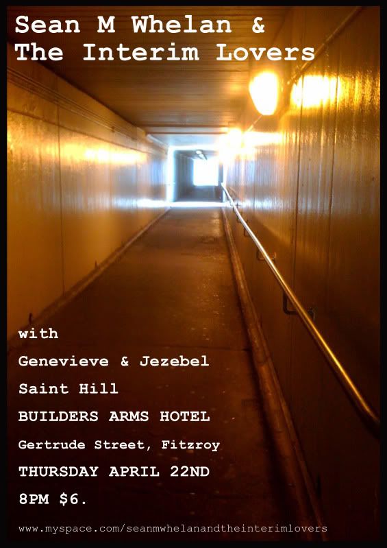 Interim Lovers gig poster