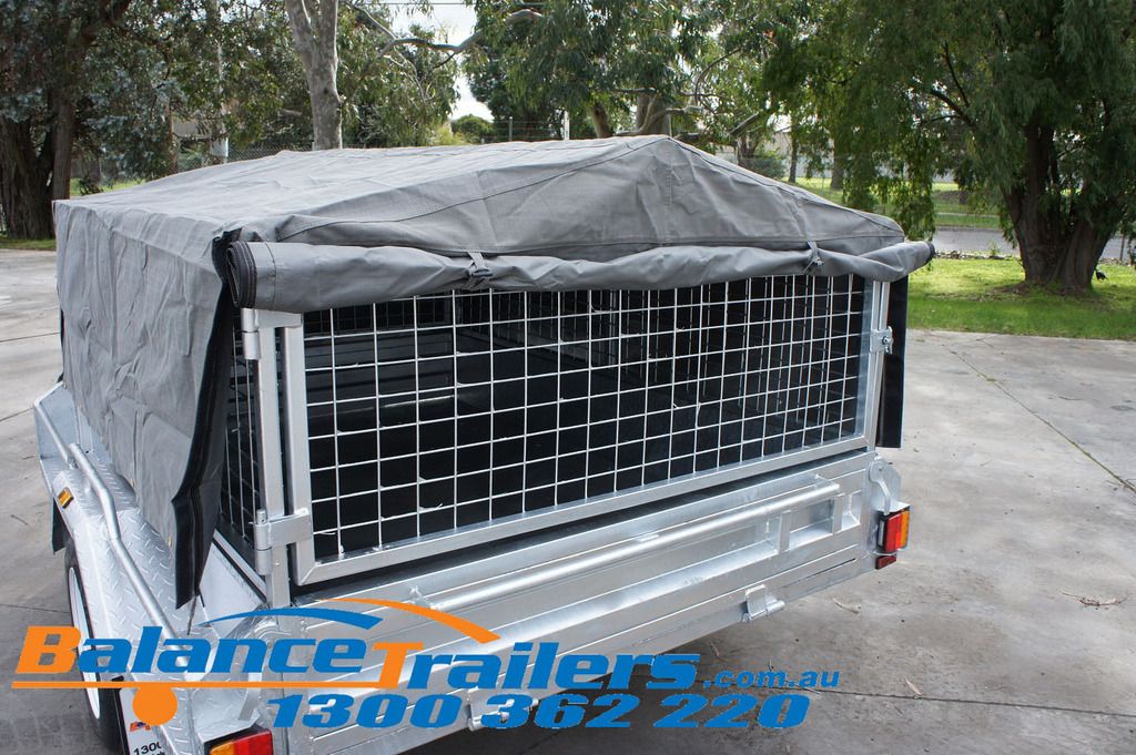 7X5 BOX TRAILER CAGE CANVAS COVER TARP 600mm 2 FOOT eBay