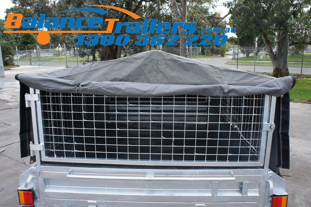 8X5 BOX TRAILER CAGE CANVAS COVER TARP 600mm 2 FOOT eBay