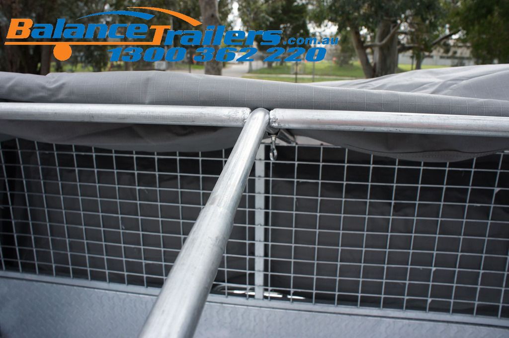 8X5 BOX TRAILER CAGE CANVAS COVER TARP 600mm 2 FOOT eBay