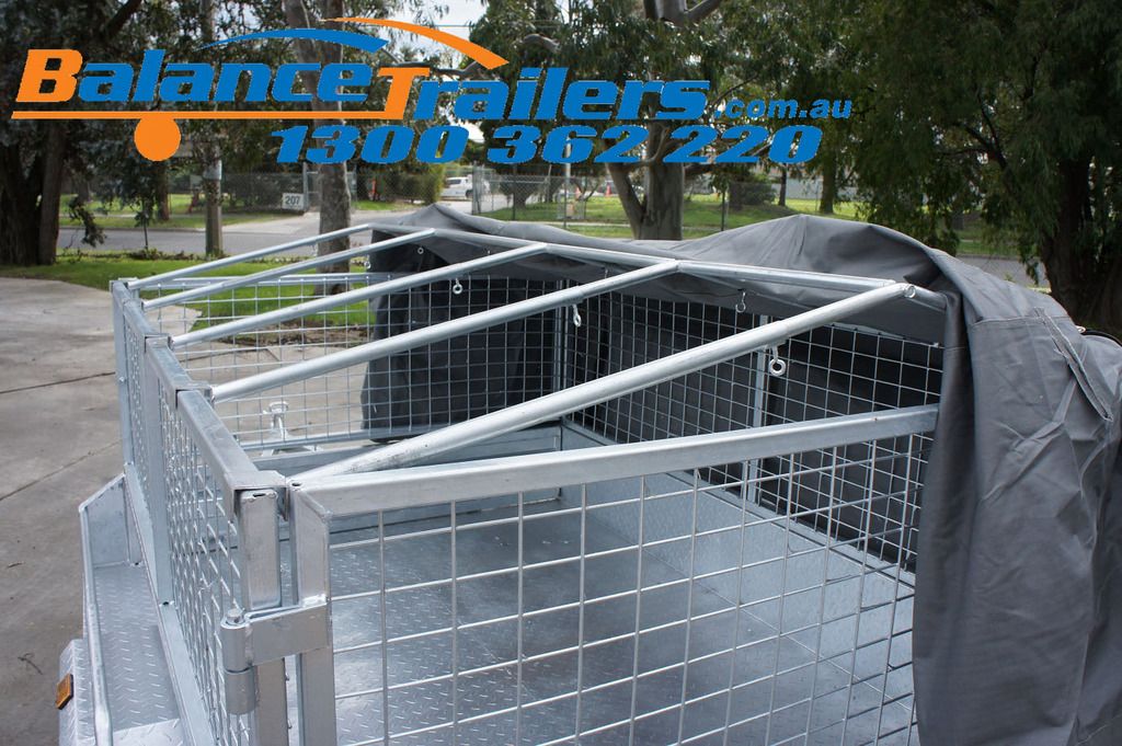 7X5 BOX TRAILER CAGE CANVAS COVER TARP 600mm 2 FOOT eBay