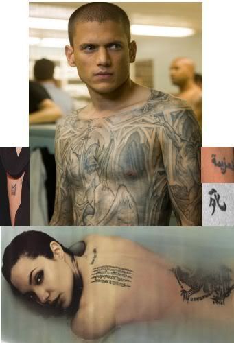 Yes siree, Angelina#39;s tattoos