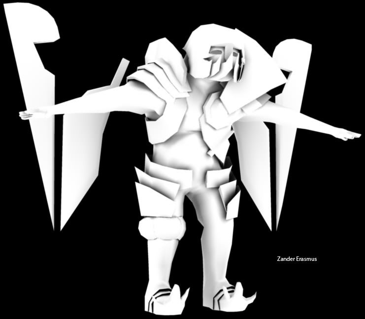Another front view of my Fantasy 3D model, the Dark Eater