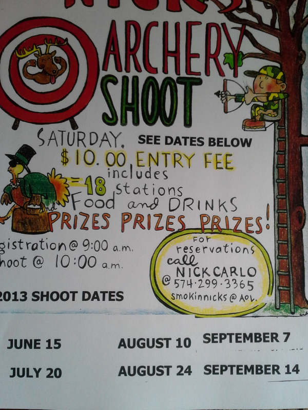 Smokin Nicks Archery Shoot Indiana Sportsman Forum