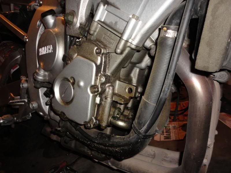 Where's the oil leak coming from? Pics inside Yamaha R6 Forum YZFR6
