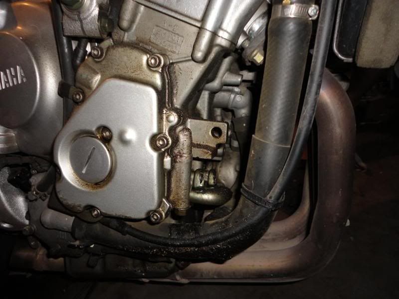 Where's the oil leak coming from? Pics inside Yamaha R6 Forum YZFR6