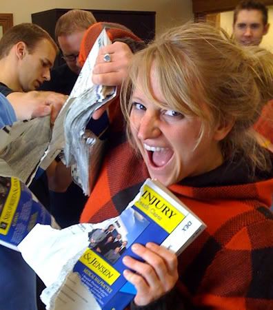 Nicki schmidt with ripped book