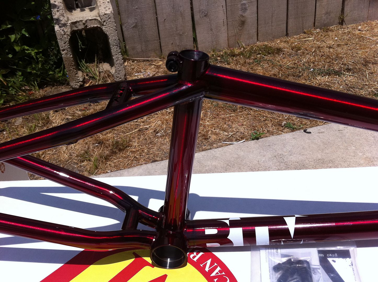 BIKES BTM HODER SIGNATURE FRAME RED 20.5 BMX FIT SIGNATURE FIT 