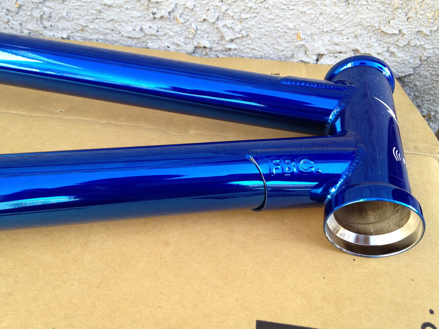   CO WIFI FRAME CANDY BLUE CHROME 21 BMX S&M BIKES TRANS CHROME CULT