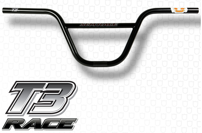 BIKES T3 RACE BLACK HANDLEBARS BAR BMX FIT BARS  