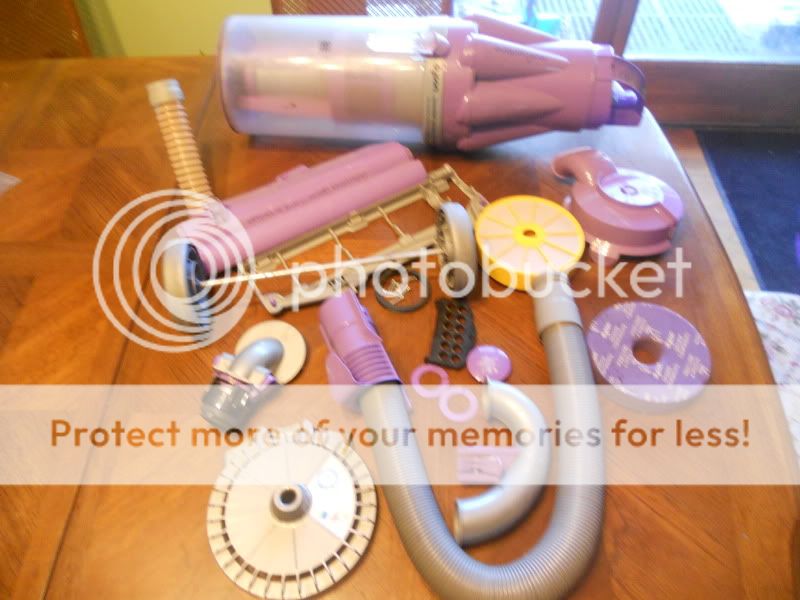 Dyson DC07 Purple Animal Parts Hose Roller Cyclone Assembly Roller Bar
