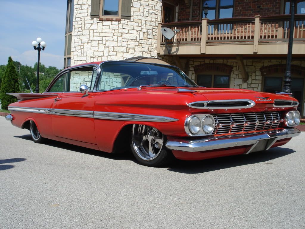 1959 impala Low Rod, air ride, disc brakes, 18/20s