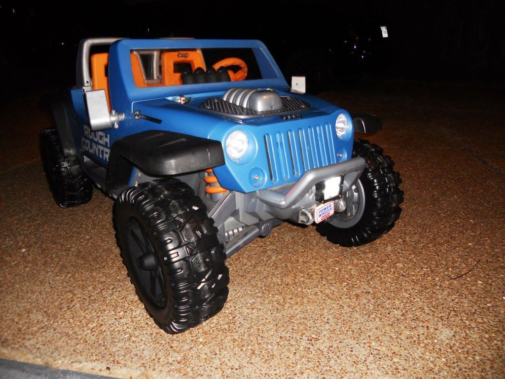 orange power wheels jeep